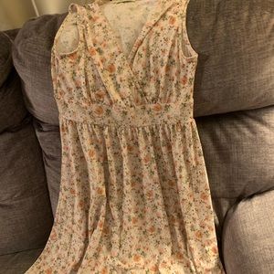 Midi length spring/summer dress. Floral print